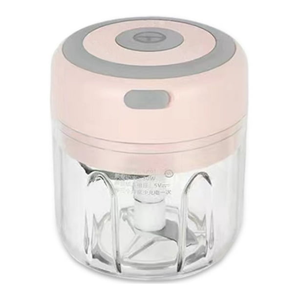 Toystoory Trituradora eléctrica de ajo y pimienta, herramienta de molienda de 250ml/150ml, trituradora automática de verduras, accesorios para Cocina y Comedor Rosado