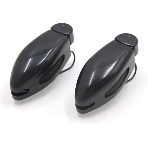 2 Pcs Black Car Sun Visor Clip Holder for Glasses Sunglasses Eyeglass