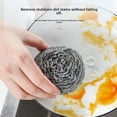 thumbnail image 5 of Cepillo de limpieza de acero inoxidable para cocina doméstica, gran bola de limpieza, descontaminación, olla de limpieza, tienda en línea, entrega de bolas de acero, 5 of 5