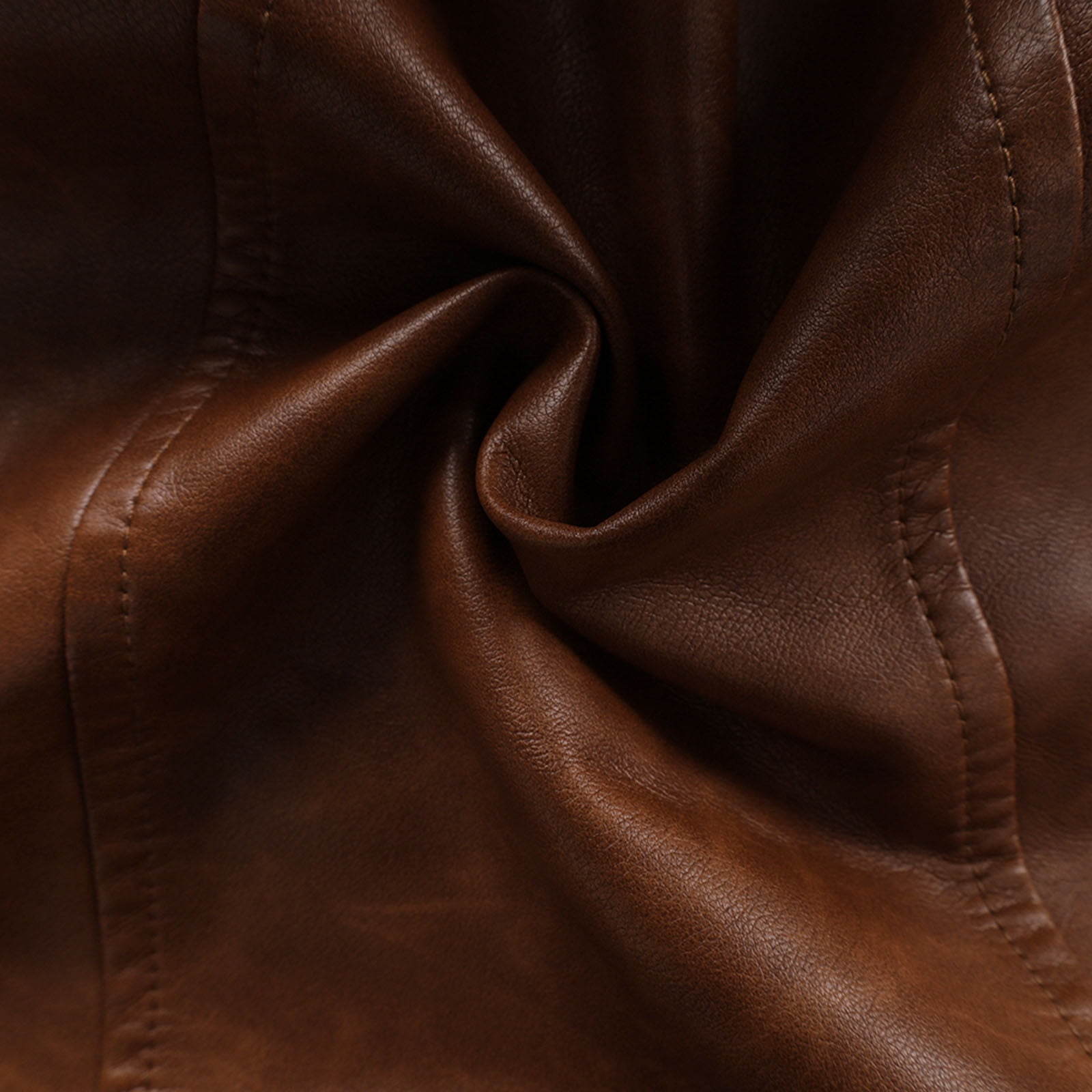 Olyvenn Stylish Cafe Racer Distressed Mens Lambskin Leather Jacket - Genuine Men Leather Jacket - Mens Leather Biker Jacket Brown 6