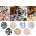 thumbnail image 4 of Lujosa manta mullida para perros y gatos, manta de vellón para mascotas con triple capa de calidez y ultra suave con forma de corazón y hueso, 4 of 5