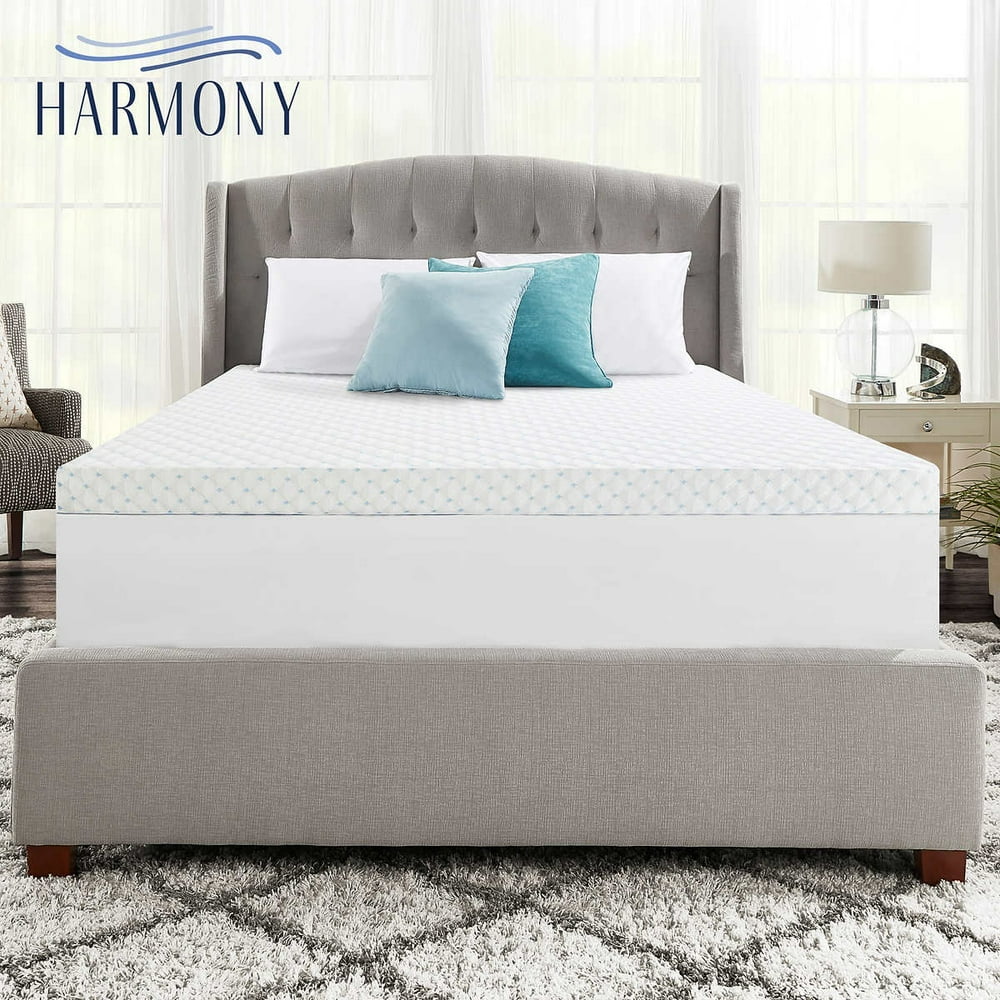 Harmony 3 layer Gel Foam & Microcoil Cooling Mattress Topper, Queen