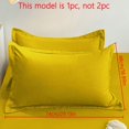 thumbnail image 3 of Funda de almohada de Color liso mate, funda de almohada suave con sellado de sobre para dormitorio, ropa de cama, 1 unidad, 3 of 5