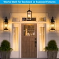 thumbnail image 7 of TORCHSTAR 6Pack E12 Candelabra Bulb, Dimmable T6 LED Bulb, 4.5W(40W Equiv.), T25 Tubular Edison Bulbs for Chandelier, Clear Glass, 2700K Soft White, 7 of 7