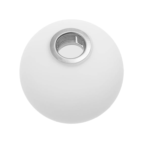 Leeye Glass, White Globe Lamp Shade Cover Pendant Lights Replacement Lampshade Easy Installation Versatile, for Office and Desk Use