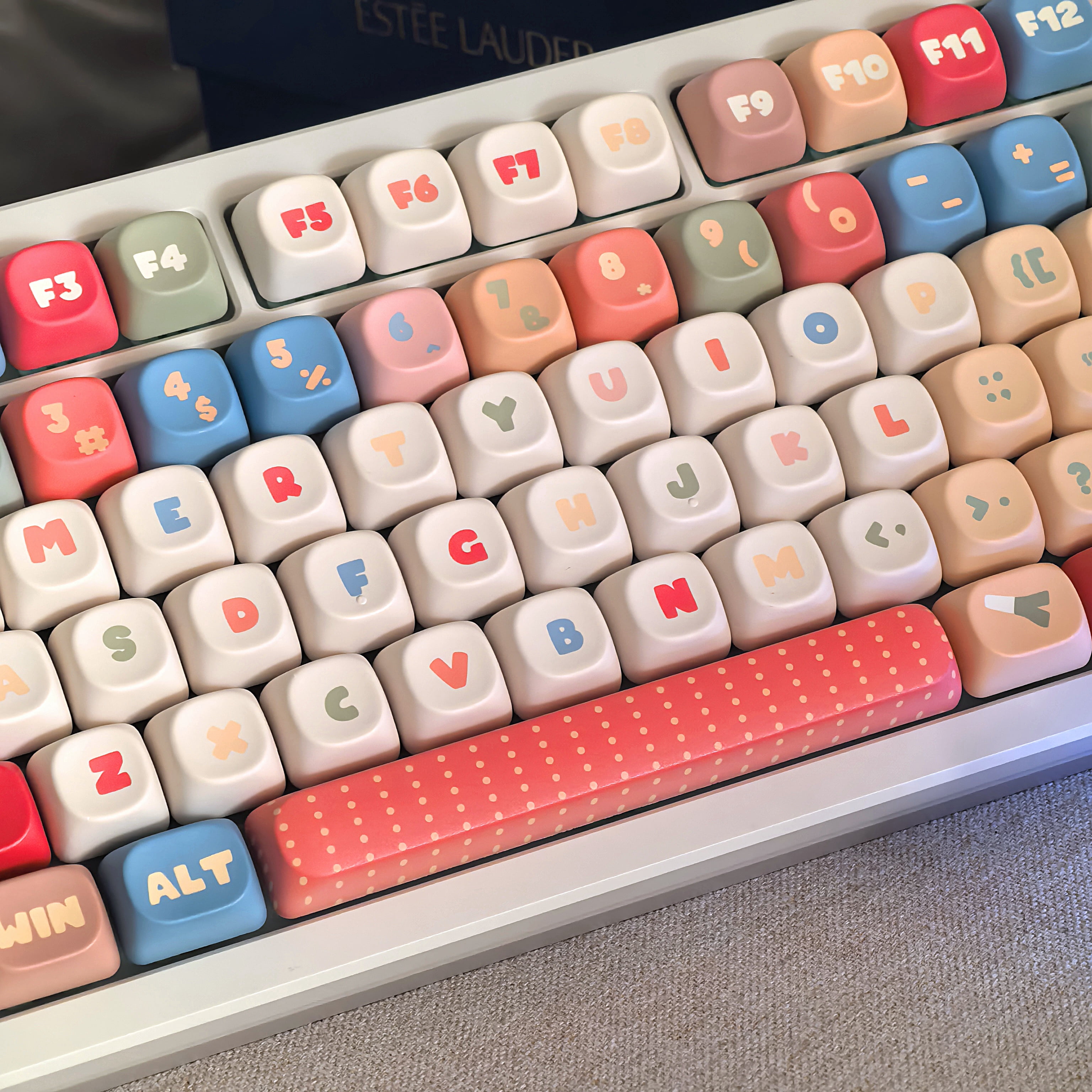 MOA Keycap Instant Noodle Theme 136 Keys Five-Sided Thermal Sublimation Personalized Keycaps Highly Cute Diy Mechanical Keyboard