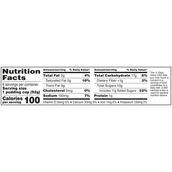 (4 pack) Snack Pack DOVE Dark Chocolate Pudding Cups, 3.25 oz. 6-Count