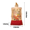 thumbnail image 3 of Christmas Decorations Indoor Outdoor Clearance! Christmas Santa Claus Snowman Christmas Tree Lantern Plug In And Battery Operated Glitter Lamp Scene Lighted For Christmas Decoration 100ml, 3 of 6