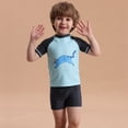 thumbnail image 4 of GYRATEDREAM Boys Two Piece Rash Guard Swimsuits Short Sleeve Rash Guard and Swim Trunks Outfit Set Toddler to Little Kid,Size 3-4 Years, 4 of 8