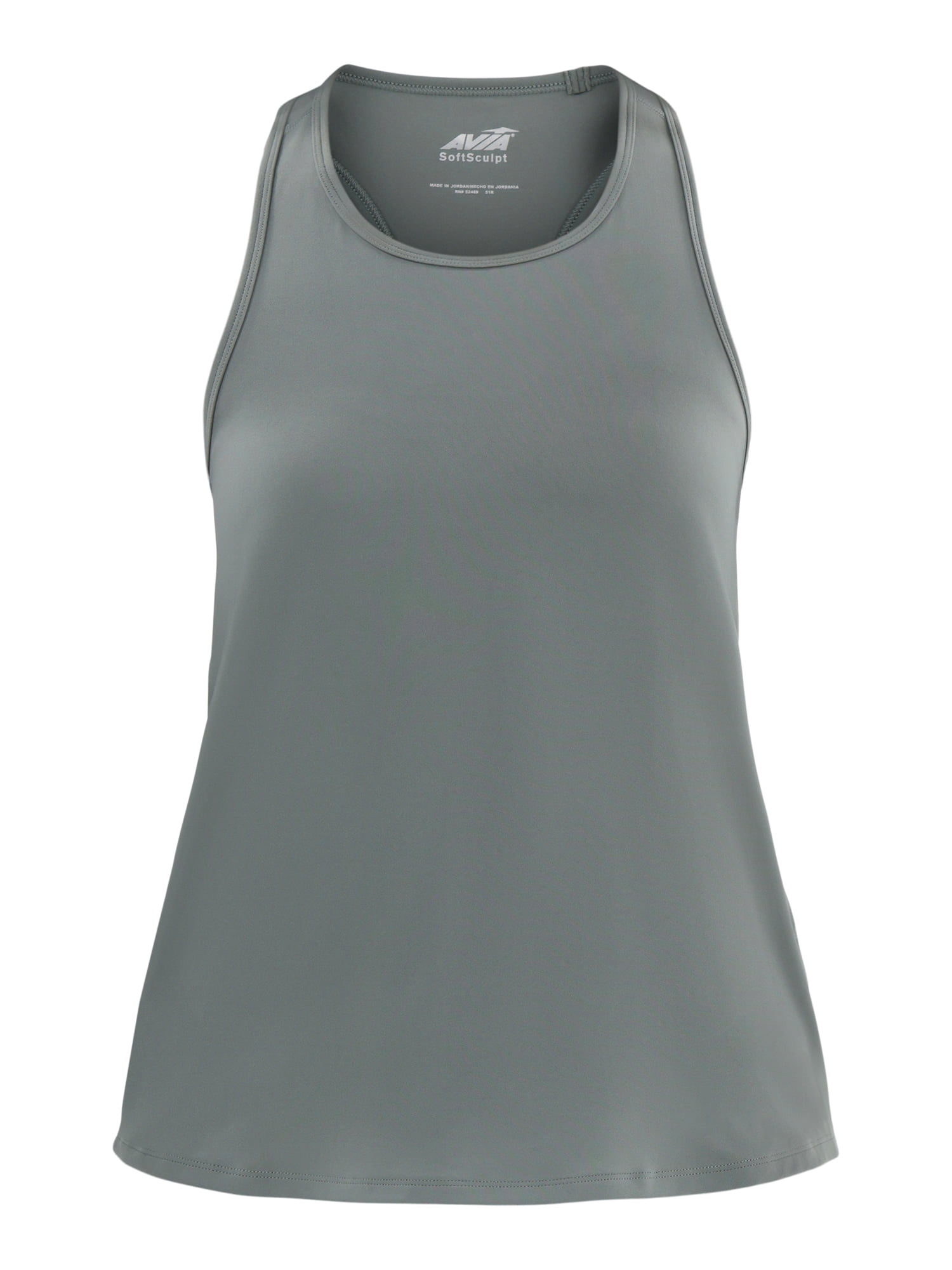 Avia Women's SoftSculpt Relaxed Racerback Tank Top with UPF 50, Sizes XS-XXXL