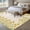 Off-white, variant on Round Area Rug 7 Ft, Yellow Daisy Washable Non-Slip Circle Carpet for Living Room/Bedroom, Spring Summer Pastoral Garden Floral Blossom Low-Profile Large Runner Mat Collection Rugs for Indoor