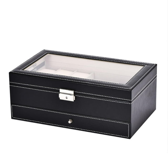 Tachiuwa Boîte de Rangement Multifonctionnelle Portable Propriétaires de Bijoux en Cuir de Haute Qualité Parfait