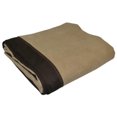 thumbnail image 1 of 80/20 Viscose(Derived from Bamboo) Microsuede Edging Blanket Brown 50"x65" Unique Bargains Manta, 1 of 5