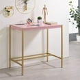 thumbnail image 4 of Pemberly Row Contemporary Wood Writing Desk with USB Port in Pink, 4 of 6