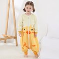 thumbnail image 1 of Saco de dormir de invierno para bebé, saco de dormir con piernas cálidas para niña y niño, pijama con patas de franela de manga larga para niño, saco de dormir grueso de dibujos animados de animales unisex de 3 a 5 años Sincero Electrónica, 1 of 5