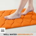 thumbnail image 5 of Yafa Home Fashion 1pc:17" X 24" Bath Rug, Memory Foam; Water Absorbent & Non-Slip Bathmats(Orange), 5 of 7
