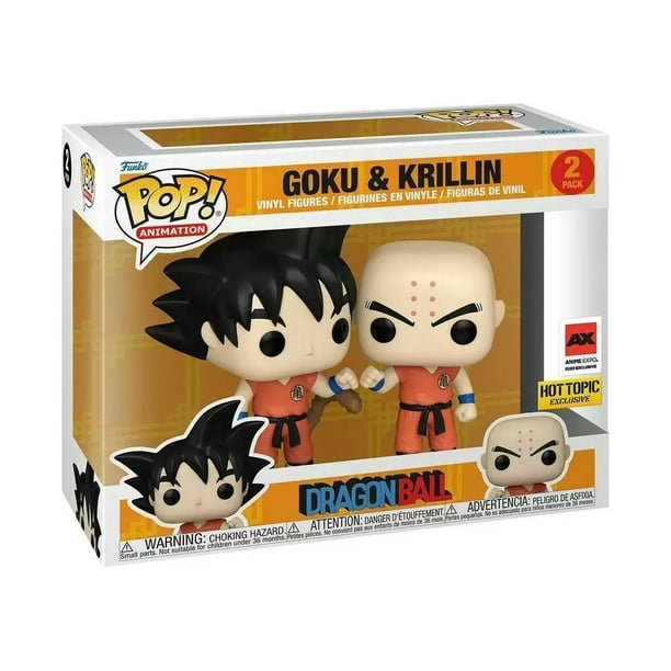 Goku & Krillin フィギュア Hot Topic Exclusive - Dragon Ball DBZ 2-Pack: Goku & Krillin