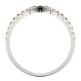 thumbnail image 4 of Statement Engagement Ring for Women - 0.5ct Natural Morganite in 14K White Gold Promise Ring, 4 of 7