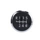 thumbnail image 1 of 6 Speed Gear Shift Knob Cover, Round ABS Gear Knob Cap Comfortable Black  For Car ANGGREK Car Parts, 1 of 8