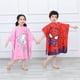 thumbnail image 3 of Toalla de playa con capucha de dibujos animados para niños y niñas, bata de baño de secado rápido, protector solar de microfibra, manta envolvente, 3 of 4