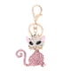 thumbnail image 1 of Adorable adorno de gato para regalar (rosa) Colgante de bolso con dije de gatito personalizado, 1 of 6