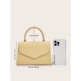 thumbnail image 3 of Women's Elegant Top Handle Handbag, Pebbled PU Leather Satchel Purse, Structured Shoulder Bag for Work, Party & Daily Use, 3 of 6