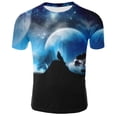 thumbnail image 1 of T-Shirt Homme Loup 3D Drôle animal Mode Unisexe Décontracté T-Shirt Été Mode de Rue, 1 of 1
