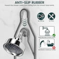 thumbnail image 4 of Shower Caddy Hanging Adjustable, Extended Length Rustproof Shower Caddy Over Shower Head with Hooks Soap Holder, Large Capacity Shower Organizer Anti-Swing Bathroom Organizer, Grey, 4 of 6