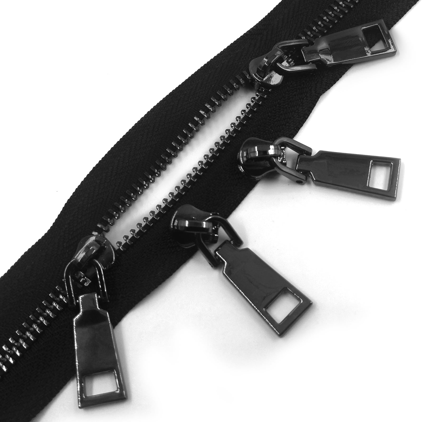 YIXISBest 5 Metal Zippers 4 Yards Sewing Zippers Bulk DIY Zipper by The Yard Bulk with 10PCS