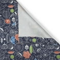 thumbnail image 4 of Ambesonne Floral Valance Pack of 2, Flowers Leaves Scandinavian, 54"X18", Dark Indigo and Multicolor, 4 of 5