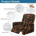 thumbnail image 4 of Yuyamidu Mushroom Print Reclining Chair Covers 4 Pieces Comfortable Recliner Sofa Slipcovers with Pocket Easy to Install Furniture Protector for Living Room Gift for Housewarming, 4 of 8