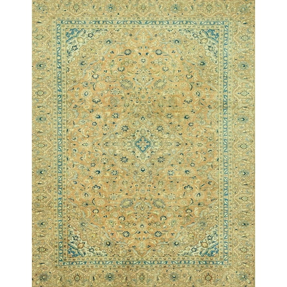 Ahgly Company Machine Washable Indoor Rectangle Abstract Chrome Gold Yellow Area Rugs, 5' x 7'