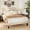 Beige, variant on Asofer Queen Bed Frame with Headboard, Noise-Free, No Box Spring Needed, Beige