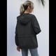 thumbnail image 4 of Impermeables para Mujer, Impermeables, Resistentes Al Viento, Ajustables, con Capucha y Bolsillos. Negro XXL, 4 of 9