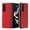 Red, variant on Designed for Samsung Galaxy Z Fold 6 Case, Slim Thin PU Leather Shockproof Protective Phone Case Cover, Samsung Galaxy Z Fold 6 5G Protective Case, Black