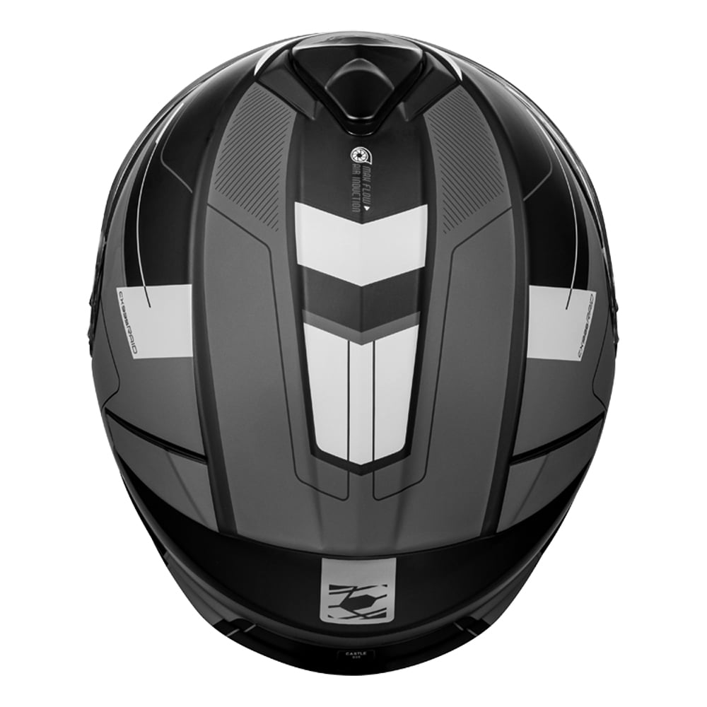 Castle CX935 Raid Modular Motorcycle Helmet Matte Charcoal/Silver 4XL