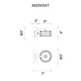 thumbnail image 2 of CWI Lighting Milan Collection LED Bathroom Sconce Chrome Finish, 2 of 2