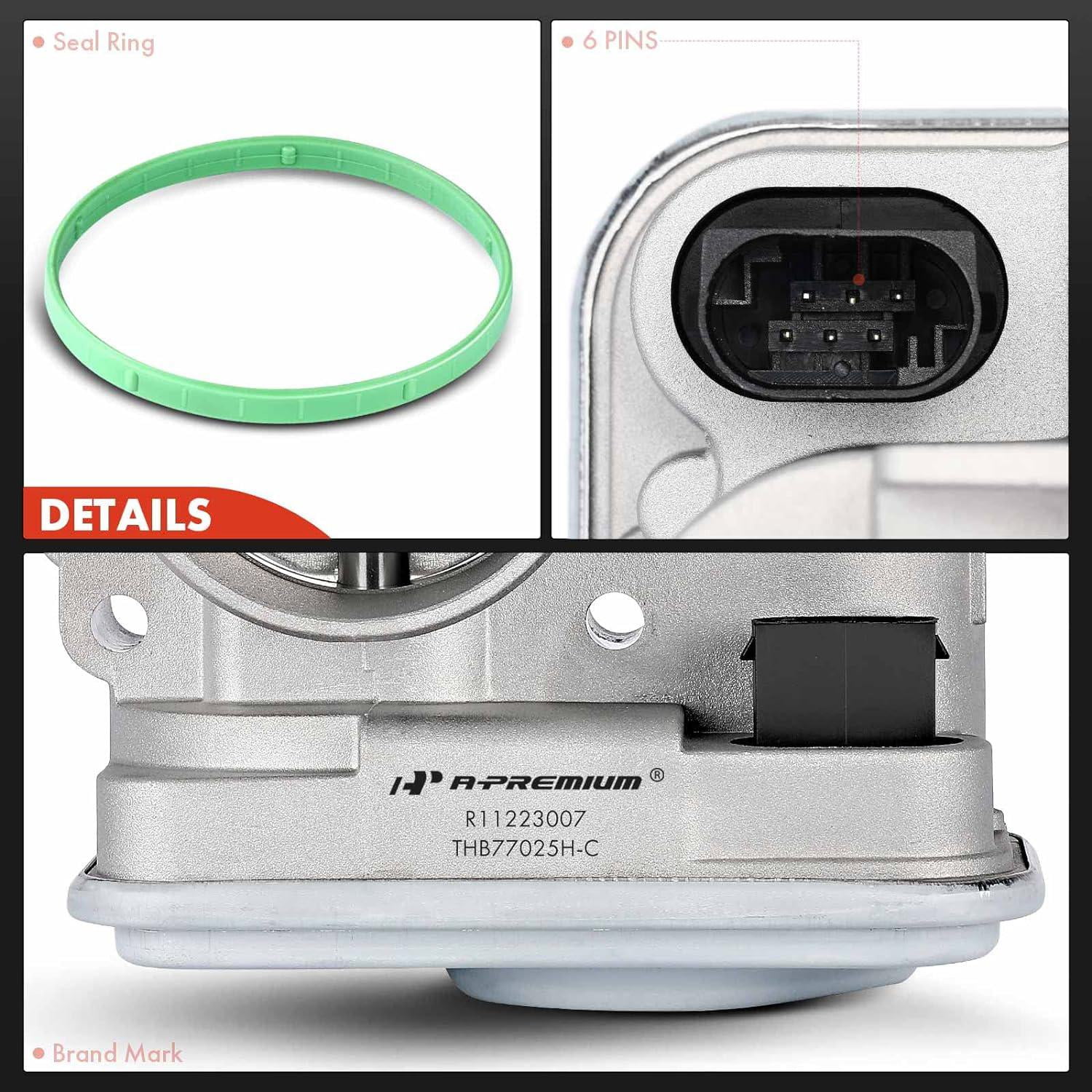 A-Premium Fuel Injection Throttle Body Compatible with Chrysler 200 2011-2014 Sebring Dodge Avenger Caliber Journey Jeep Compass Patriot 2007-2017