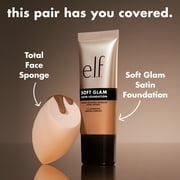 e.l.f. Soft Glam Satin Foundation, 14 Fair Cool, 1 fl oz