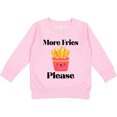 thumbnail image 2 of Inktastic Funny French Fry More Fries Toddler Sweatshirt, 2 of 4