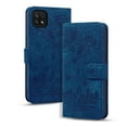 thumbnail image 2 of Dteck for Samsung Galaxy A22 5G Phone Case, Sakura and Cat Embossed Pattern Leather Magnetic Flip Holder Card Slots Wallet Shockproof Protective Cover For Samsung Galaxy A22 5G,Blue, 2 of 8