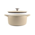 thumbnail image 4 of Tramontina Mesa 3.5 Qt Enameled Cast Iron Dutch Oven with Lid - Tan, 4 of 11