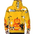 thumbnail image 7 of Fotbe Men's Hoodie with Happy Halloween1 Pattern - Kangaroo Pocket Pullover Hooded Sweatshirt, Perfect for Daily Wear, Travel, and Home-3X-Large, 7 of 7