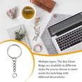 thumbnail image 3 of Dalazy Key Chain Rings Screw Locking Hook Metal Link Car Keys Ring Split Hanging Parts Tools Loops Jewelry Making Accessories smooth ring, 3 of 8