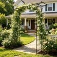 thumbnail image 2 of Ktaxon 6.8 Ft Garden Arbor Archway Metal Wedding Party Garden Arch, 2 of 13