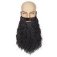 thumbnail image 1 of Barba falsa Yan Dream para hombre, larga y rizada, negra, para fiesta de Halloween, 1 of 5