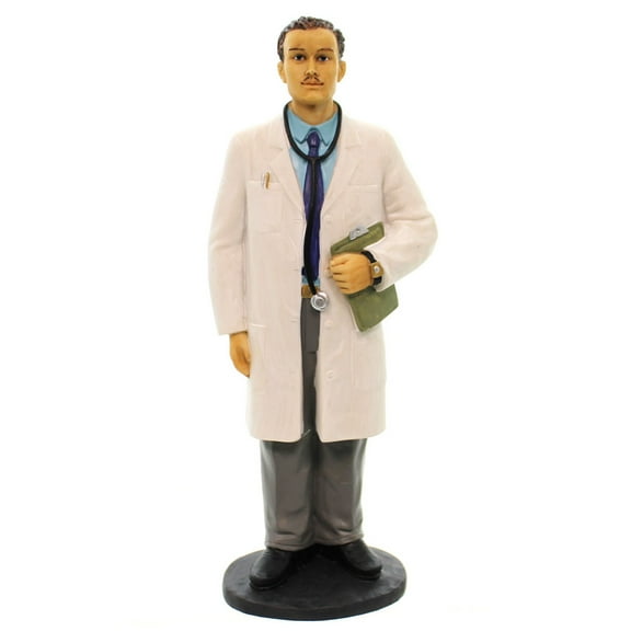 Ebony Treasures Professional: Male Doctor Collectible Figurine, 8.5" H