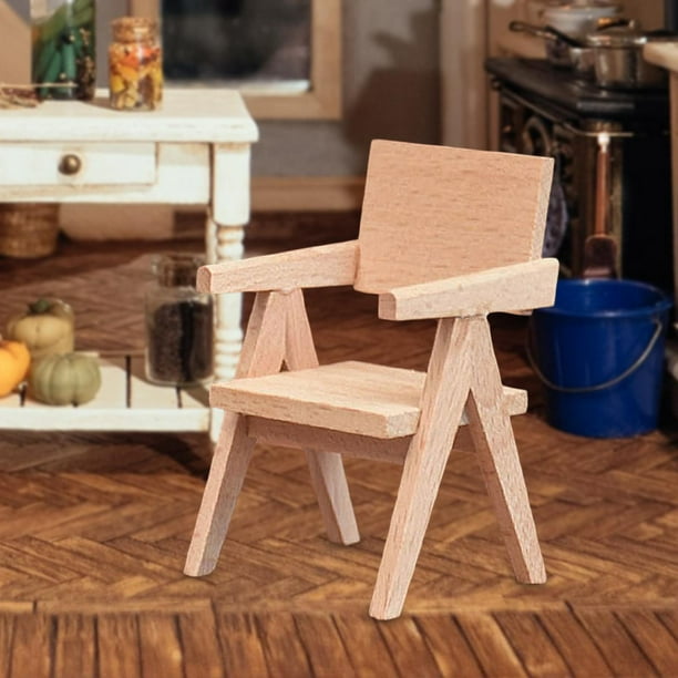 Miniature Furniture DIY Decoration for Dollhouse Photo Props Micro  Landscape Armchair 