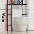 thumbnail image 2 of Estante de Baño sobre Inodoro 3 Niveles Estante de Almacenamiento para Baño sobre el Inodoro de Ganchos y Portarrollos, 2 of 4