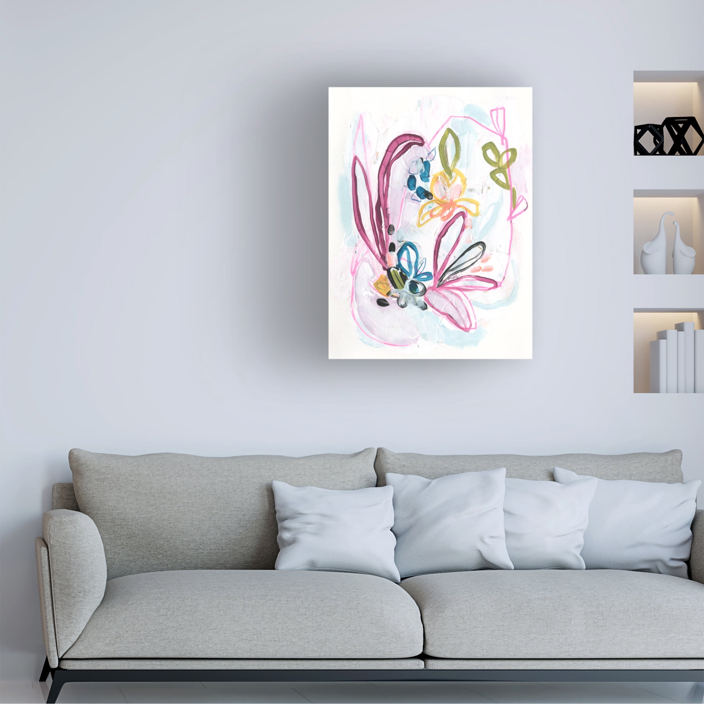 June Erica Vess 'Garden Allusion IV' Canvas Art